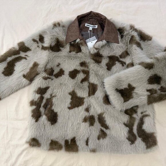 Jaded London Jackets & Blazers - Jaded London - Lorax Cow Faux Fur Jacket